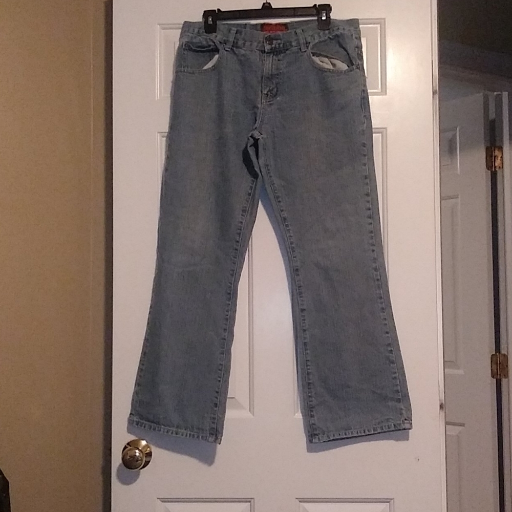 Mens denim/Redbbq Blue Jeans
